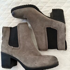 Sam Edelman Gray Suede Ankle Boots